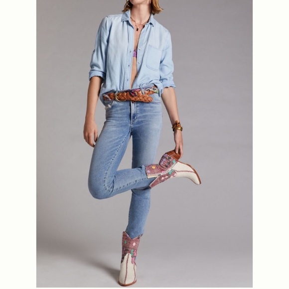 Citizens of Humanity Anthropologie NWT Skyla Slim Straight Jeans Size 30. - Picture 2 of 13